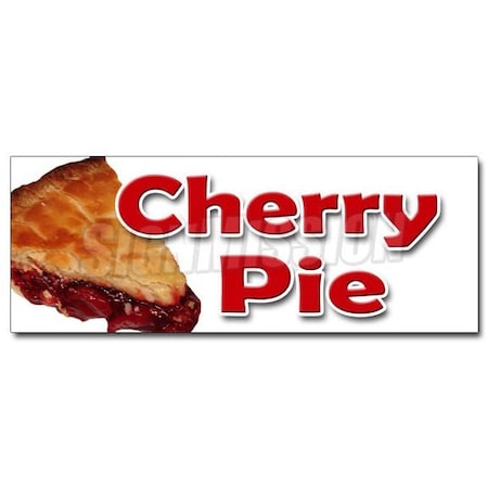 CHERRY PIE DECAL Sticker Bakery Cherries Crust Sweets Pastry Filling Tart